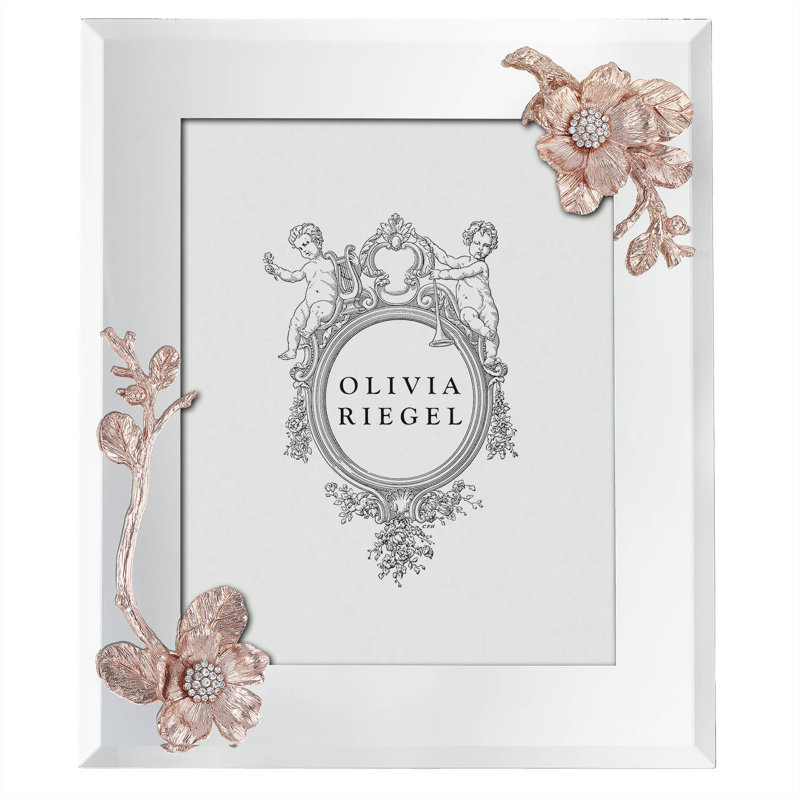 Botanica Glass Picture Frame, 5" x 7", Rose Gold