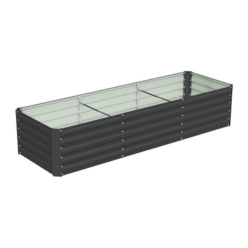 Planter Box, Black, 45cm H x 240cm W x 80cm D