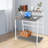 31.5" 3-Tier Rolling Computer Desk Modern Simple Computer Desk Flexible Home Office Desk Anti-Slip Free Standing-1042422740-1042422746