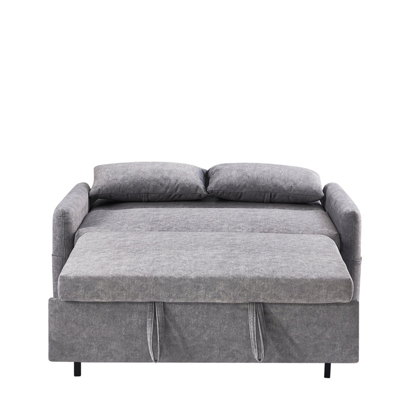 Canapé-lit avec canapé-lit 55,1 po, Gris