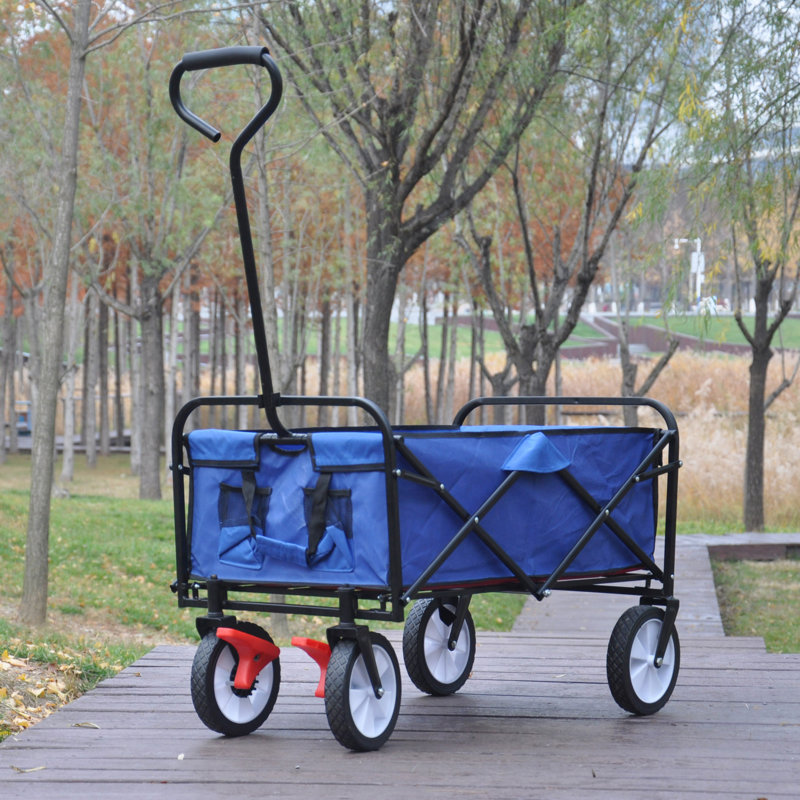Chariot de plage pliable, Bleu
