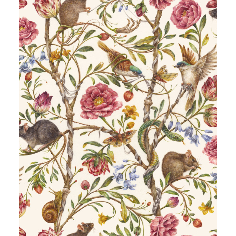 Centerton 10m x 52cm Matte Paste the Wall Wallpaper Roll, Muticolour