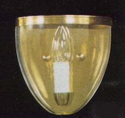 Cowie Flush Mounted Sconce, Polished Brass