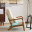 Fauteuil en bois massif l 25,6 po avec support lombaire Lemley -1292980267