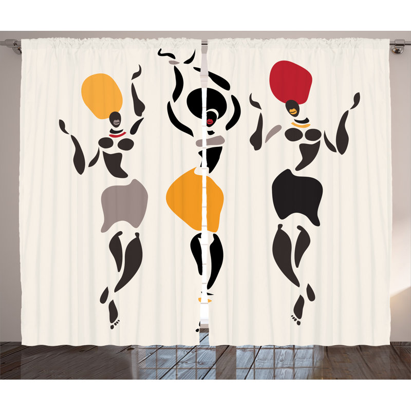 Newenton Semi Sheer Curtain Pair, 54" W x 90" L