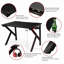 Sharonville Curved Metal Base Computer Desk