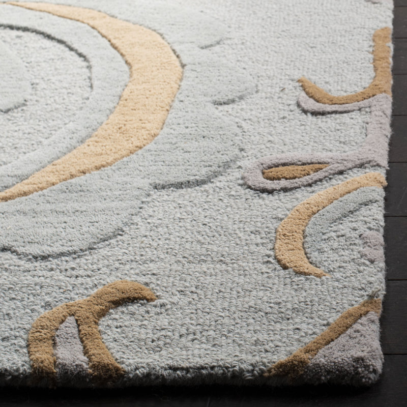 Tapis floral en laine touffeté à la main Candelo Soho, Rectangle 3 pi 6 po x 5 pi 6 po
