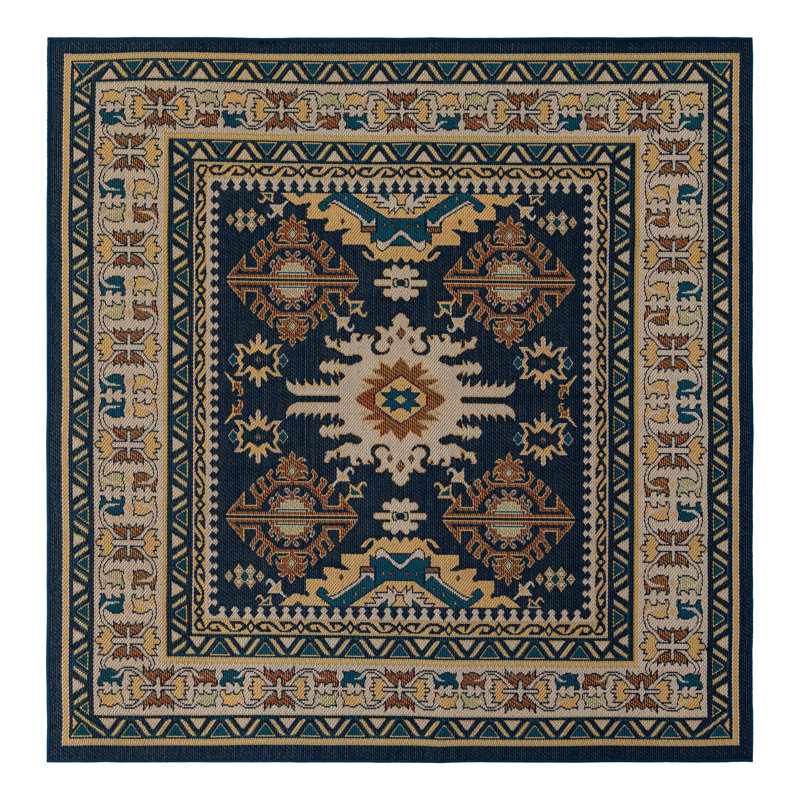 Tapis intérieur / extérieur Loreto Loreto Loreto, Carré 7 pi 10 po