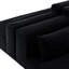 Canapé modulaire 71 pouces à 2 places à 2 niveaux, assemblage à 2 niveaux pour assembler un canapé, velours côtelé, noir-134009937-134009935