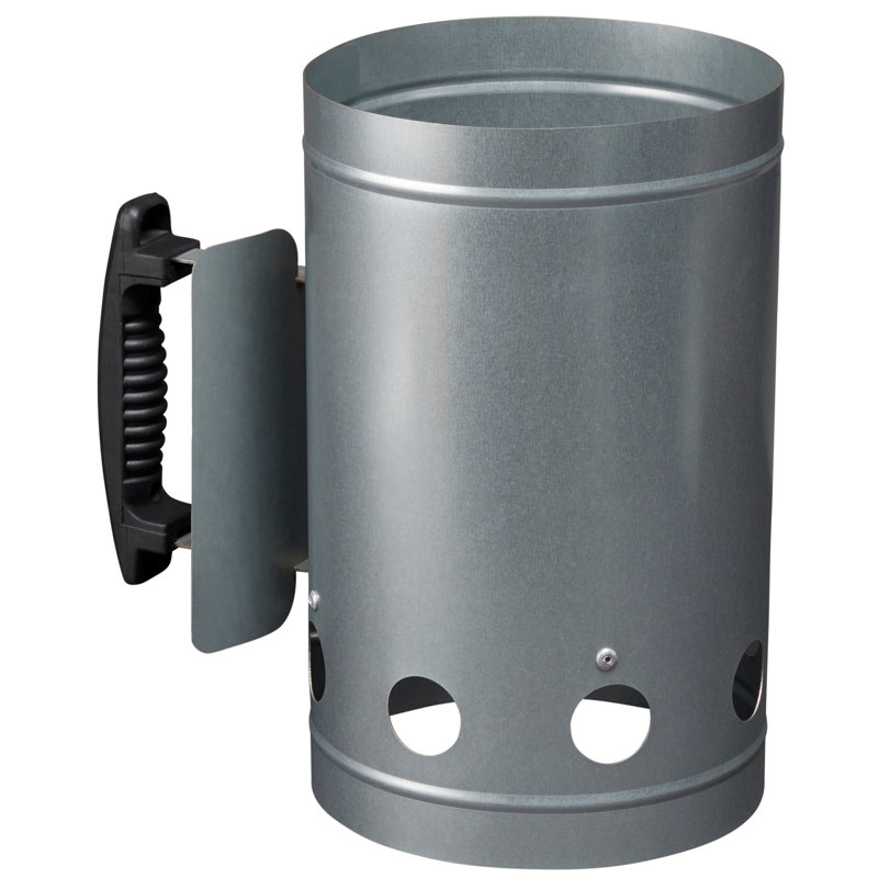 30" Black Water-Resistant Kettle Grill Cover with Chimney
