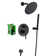 Shower Faucet Set System with Handheld Shower and Brass Rough-in Valve