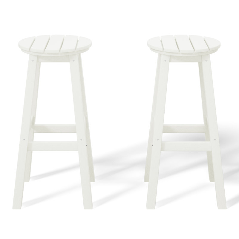 Tabouret de bar 29 po (ensemble de 2), Blanc