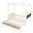 Riviera Princess Canopy Platform Bed with Upholstered Headboard, Trundle & 3 Drawers-122581938-122581940