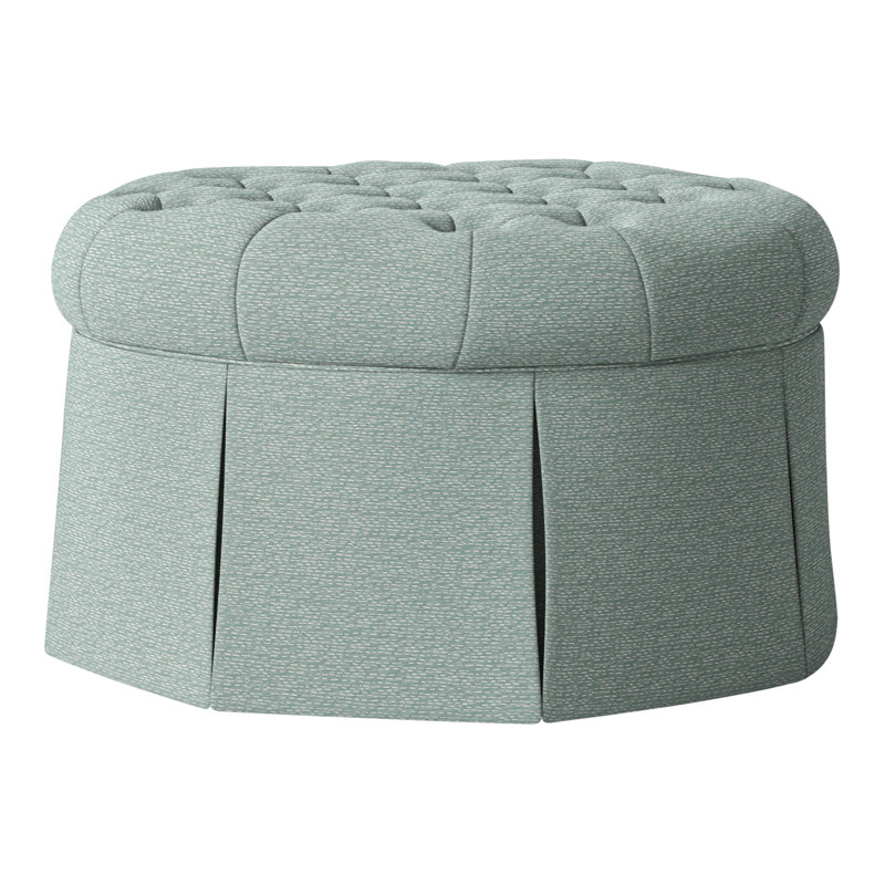 Alma Upholstered Ottoman, Perigold Arigato Patina