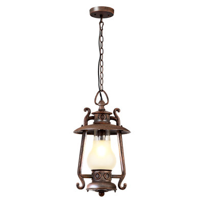 Rosalie Black 1 - Bulb 20.5 H Outdoor Adjustable Hanging Lantern