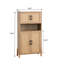 Armoire tissée Mid-Century à 4 portes avec tablettes réglables pour le rangement. Quatre catégories de conception, tablettes de rangement flexibles. Idéaux essentiels pour la salle à manger et le fouillis de salon. Structure