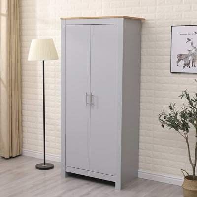 Landulf 2 Door Manufactured Wood Wardrobe