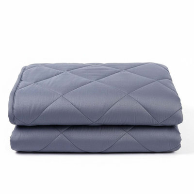 Weighted Blanket Twin/full 15lbs Heavy Soft Comfort, 48"x72", Dark Grey
