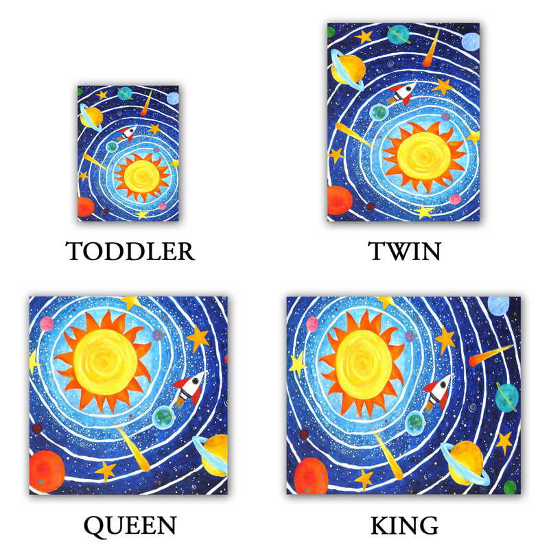  Housses de couette en microfibre nJoy Art Solar System VII, Grand