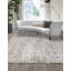 Abrienne Soft Shiny Modern Grey/White Rug-276716299