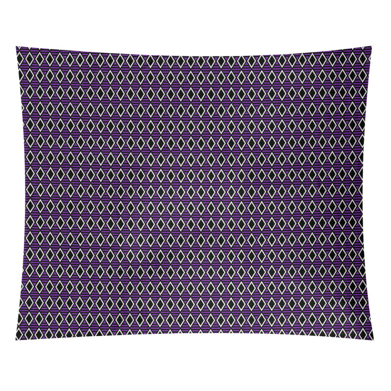 Tapisserie katelyn elizabeth à carreaux géométriques Avicia, Intérieur / extérieur, H 60,5 po x l 81,5 po