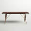 Jaron Walnut Solid Wood Top Dining Table