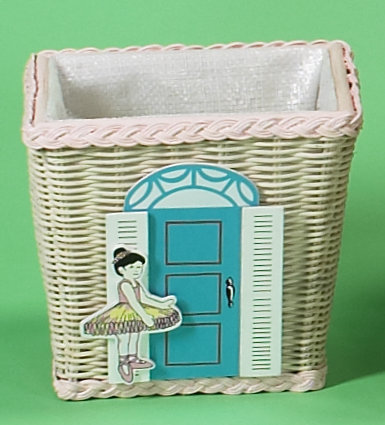 Wicker Open Waste Basket