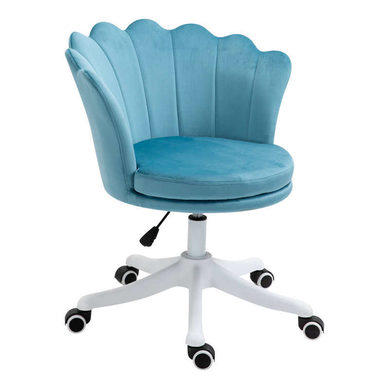 Velvet Task Chair, Blue