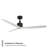 Spinster 60'' Smart Ceiling Fan with LED Light and Bluetooth Remote Control Included-192972114