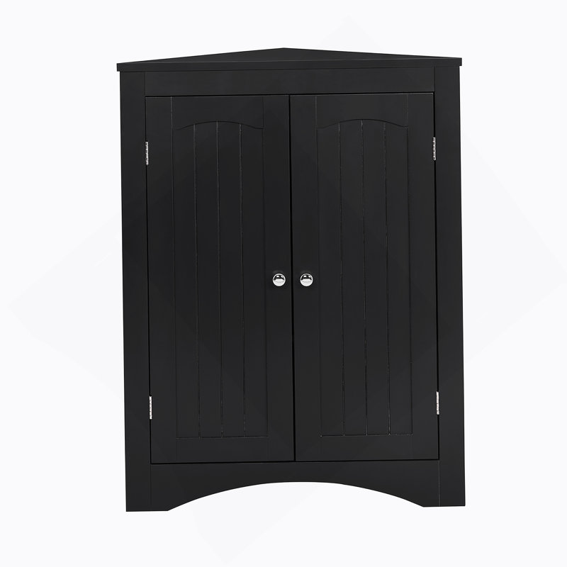 Sideboard Cabinet,Corner Cabinet,Bathroom Floor Corner Cabinet With Doors And Shelves, Kitchen, Living Room,Free Standing Storage Cabinet For Bathroom