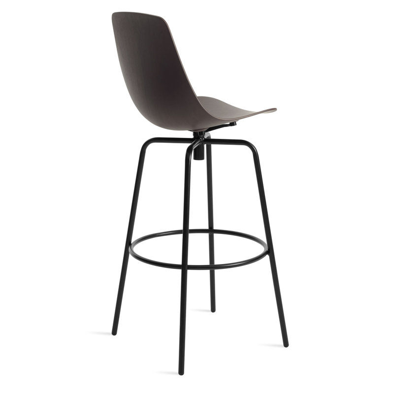 Clean Cut Swivel Stool, Oblivion, Bar Stool (31" Seat Height)