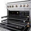 ZLINE 30 in. 4.2 cu. ft. Paramount Dual Fuel Range W/ 4 Burner DuoPro Cooktop and Electric Convection Oven in Satin Stainless Steel-603319642-603319647