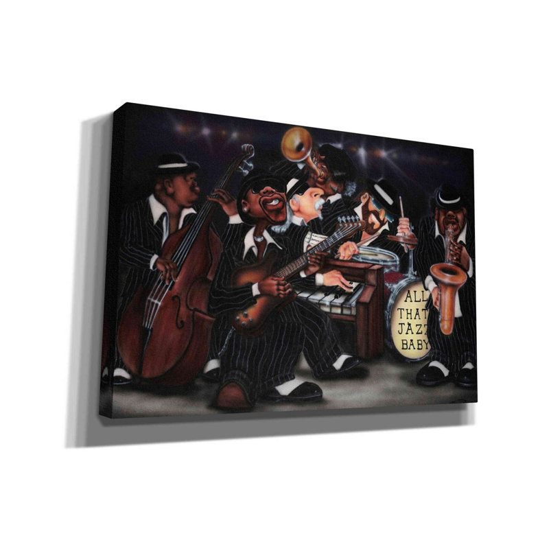 «Winston Porter All That Jazz» par Leonard Jones - impression sur toile tendue, H 18 po x l 26 po x P 0,75 po