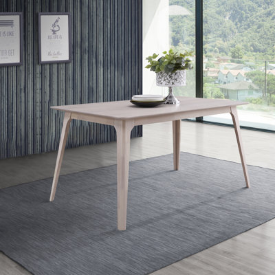 Lyan 59" Solid Wood Dining Table by George Oliver