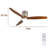 Bhoyar Farmhouse Lighted Ceiling Fan with Solid Wood Blades and Reversible DC Motor-119443605-119443607