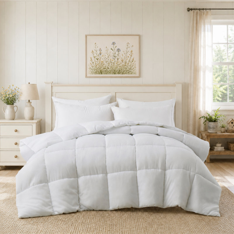 Édredon botanique Air-Loft - Duvet et hypoallergénique, Très grand lit