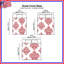 Housses de couette à motif damassé rouge-130698106