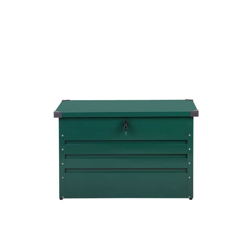 WFX Utility Amante 100cm W 300L Water Resistant Metal Lockable Deck Box, Green