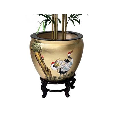 Schock Gold Leaf Porcelain China Decorative Urns & Jars
