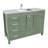 Anvay 48 in. Single Sink Freestanding Bath Vanity in Forest Green with Carrara Quartz Top-771956955-691918557