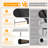 HOMEDEMO Manual Retractable Awning, 98"W x 118"H Retractable Side Bar 47-59", NO Drilling Awings for Backyard Garden Porch Outside Carbon gray-125185381-125185383