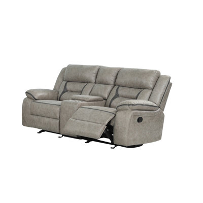 Senoria 77.5" Faux Leather Reclining Loveseat