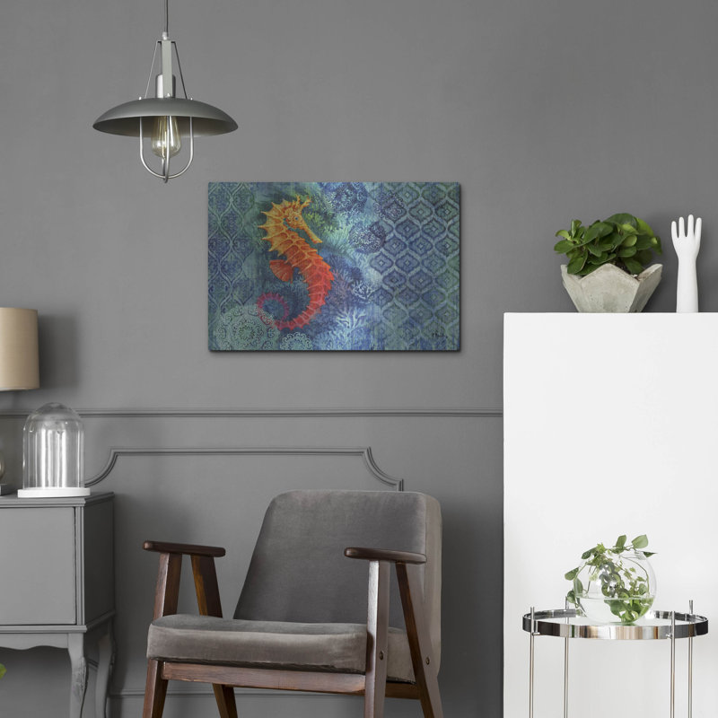 «Seahorse Batik» par Paul Brent, H 16 po x l 24 po