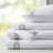 Ensemble de draps en satin de coton Croscill Signature Hem 300TC-86602328-86602329