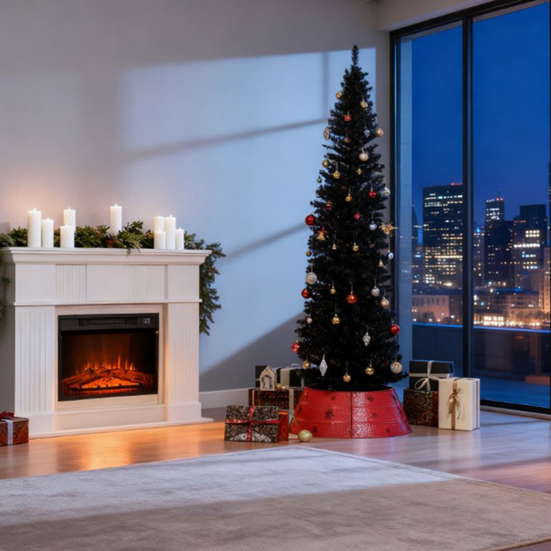 Pencil Christmas Tree with Sturdy Base, 7' H