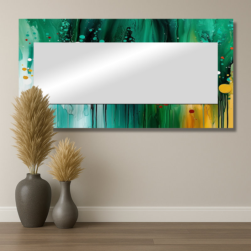Miroir mural Mute Floral, 28 po x 55 po