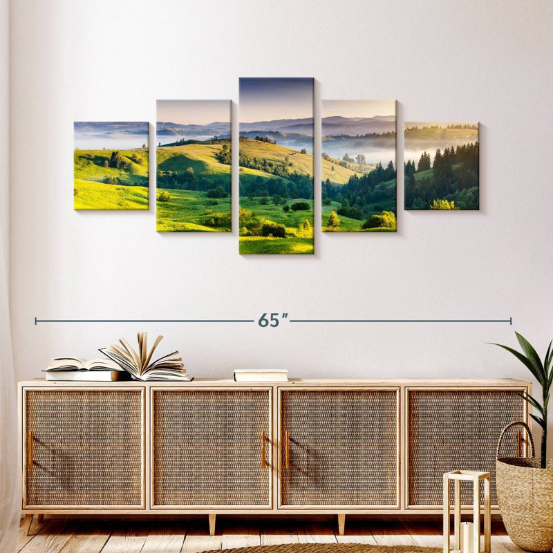 Mountain Hills Sunset, 24" H x 55" W