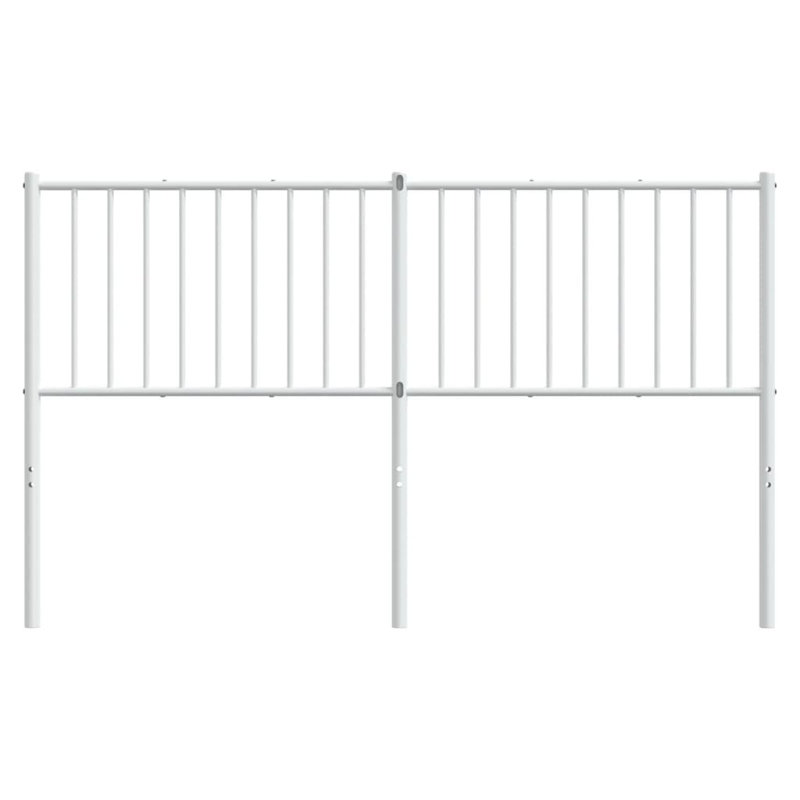 Demarrio vidaXL Durable Metal Headboard, Modern Style, Queen, White