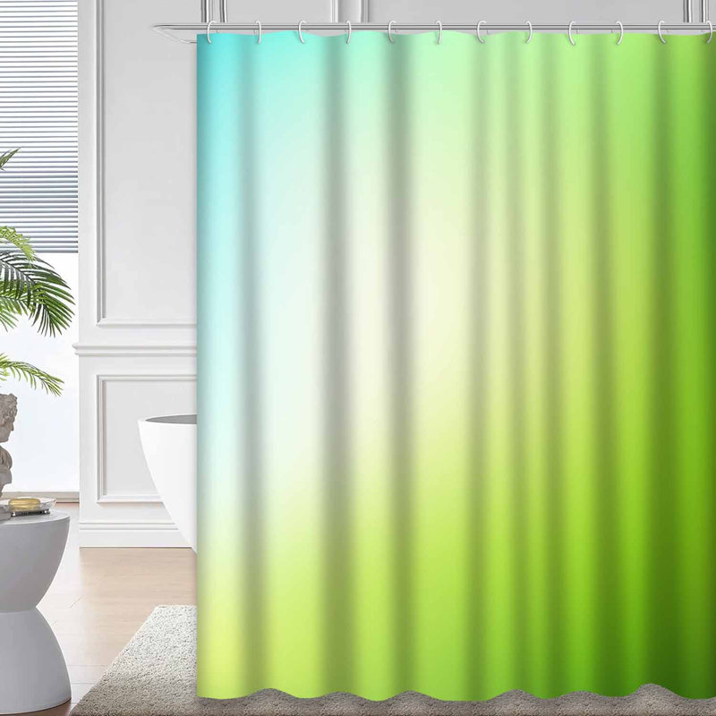 Rideau de douche Abstract Green, L 72 po x l 72 po