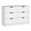 Commode H 30 po, commode 4 tiroirs avec 2 armoires inférieures, commode blanche-1808308234